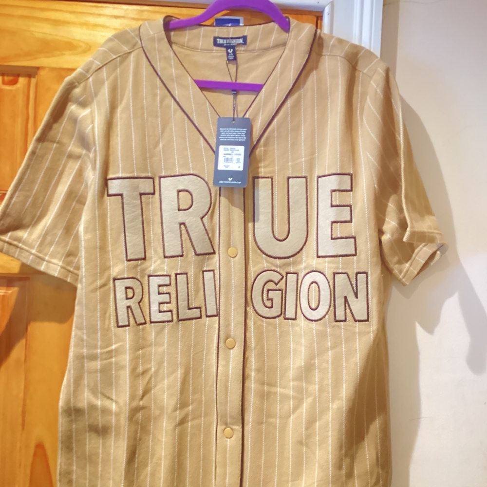 True Religion Baseball Jersey Size Large BNWT